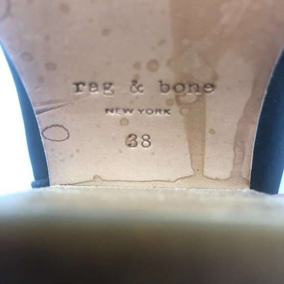 Rag & Bone Newbury Black Back Zip Booties - Picture 11 of 11